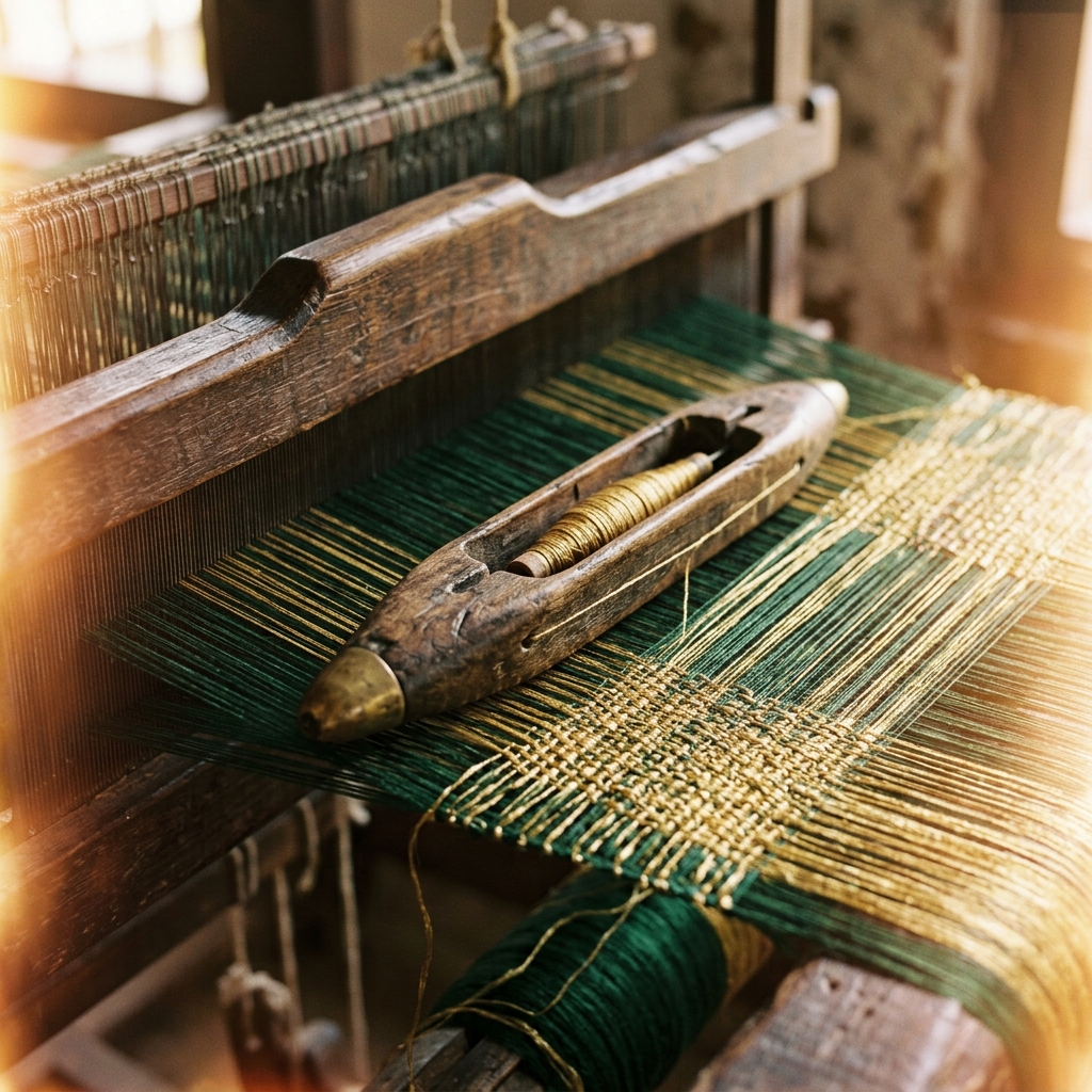Weaving on looms
